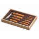 COFFRET CADEAU RAMASSE MONNAIE 10 COUTEAUX OPINEL CARBONE N2,3,4,5,6,7,8,9,10,12