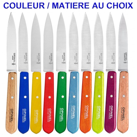 Opinel - Couteau Office N112 Lame Lisse Inox / Carbone Pointe Milieu - 1381-94x