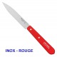 COUTEAU D'OFFICE OPINEL N°112 LAME LISSE INOX OU CARBONE / COULEUR AU CHOIX