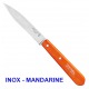 COUTEAU D'OFFICE OPINEL N°112 LAME LISSE INOX OU CARBONE / COULEUR AU CHOIX