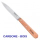 COUTEAU D'OFFICE OPINEL N°112 LAME LISSE INOX OU CARBONE / COULEUR AU CHOIX