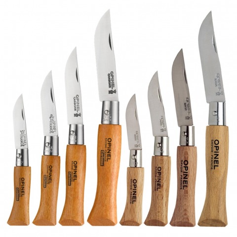 Opinel - Couteau Tradition N2 à N5 Hêtre Lame Inox ou Carbone - 940-952