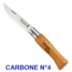 COUTEAU OPINEL N°2, N°3, N°4 ou N°5 CARBONE OU INOX AU CHOIX