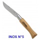 COUTEAU OPINEL N°2, N°3, N°4 ou N°5 CARBONE OU INOX AU CHOIX