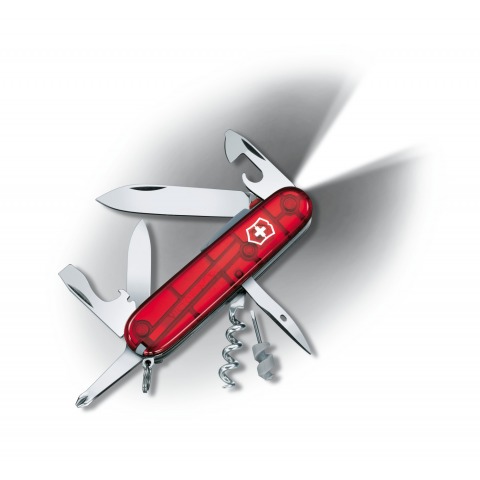 Victorinox - Couteau Suisse Spartan Lite LED Rubis 16 Fonctions - 1.7804.T