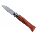 COUTEAU OPINEL OUVRE HUITRE LAME INOX MANCHE BUBINGA N°9