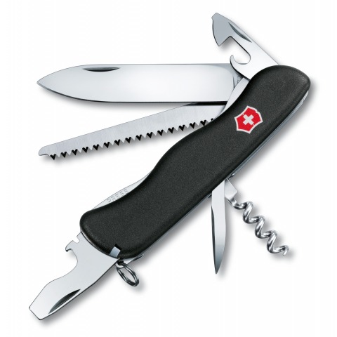 Victorinox - Couteau Suisse Forester Noir 12 Fonctions - 0.8363.3