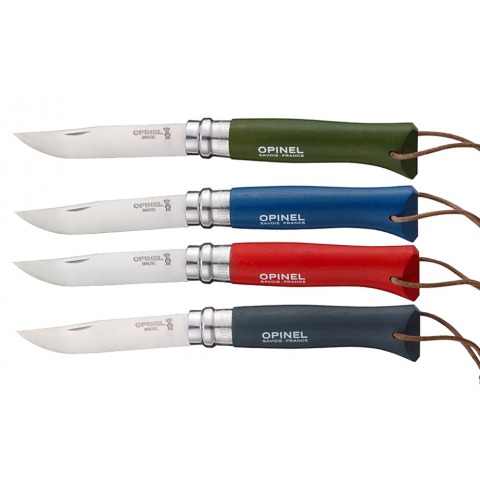 Opinel - Couteau Baroudeur N8 Charme Couleur Lame Inox Lacet - 170x