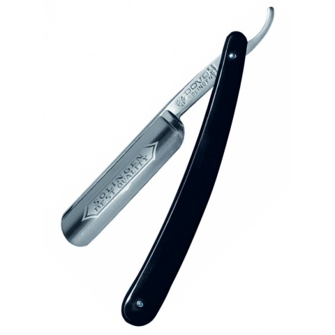 Dovo - Rasoir Coupe-Choux 5/8 Cellidur Noir Lame Evidee Carbone - 100.581