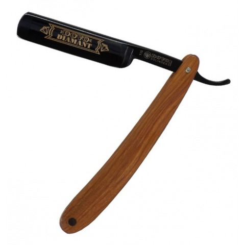 Dovo - Rasoir Coupe-Choux Olivier Lame Evidee Noire Carbone 5/8  - 115.5861