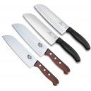 COUTEAU SANTOKU VICTORINOX MANCHE FIBROX OU PALISSANDRE AU CHOIX / LAME 17 CM