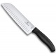 COUTEAU SANTOKU VICTORINOX MANCHE FIBROX OU PALISSANDRE AU CHOIX / LAME 17 CM