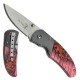 COUTEAU PLIANT ELK RIDGE CAMOUFLAGE / MANCHE ALUMINIUM 9.5 CM + CLIP / LAME 7 CM