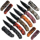 COUTEAU TAC FORCE OUVERTURE ASSISTEE CAMO/ MANCHE 11.5 CM + CLIP