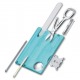 VICTORINOX SWISS CARD SWISSCARD NAILCARE TURQUOISE MANUCURE 13 OUTILS