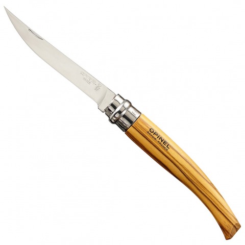 Opinel - Couteau Luxe L'Effilé N10 Olivier Lame Inox Poli Glace - 934