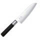 KAI WASABI BLACK COUTEAU SANTOKU INOX MANCHE ANTIBACTERIEN/ LAME 16.5 CM/ 6716.S