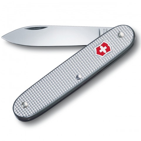 Victorinox - Couteau Suisse Sturdy Alox Gris Argent 93mm 1 Lame - 0.8000.26