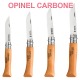 COUTEAU OPINEL CARBONE N° 6 7 8 9 TAILLE AU CHOIX