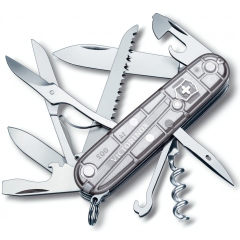 Victorinox - Couteau Suisse Huntsman Gris Silvertech 16 Fonctions - 1.3713.T7