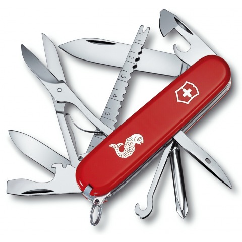 Victorinox - Couteau Suisse Fisherman Rouge 18 Fonctions - 1.4733.72