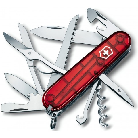 Victorinox - Couteau Suisse Huntsman Rubis 16 Fonctions - 1.3713.T