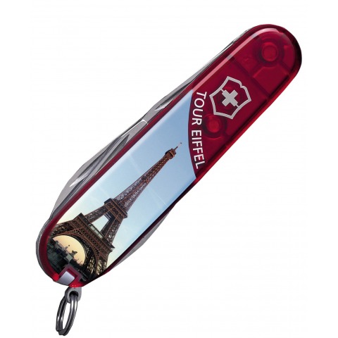 Victorinox - Couteau Suisse Spartan Rubis Tour Eiffel 13 Fonctions - 1.3603.TE10