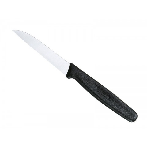 Victorinox - Couteau Office 8Cm Noir A Dents - 5.0433