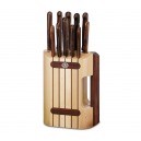 Victorinox - Bloc Porte-Couteaux Wood, 11 Pièces - Beech | 5.1150.11