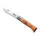 OPINEL - ECRIN-PLUMIER COUTEAU N8 TRADITION HÊTRE LAME CARBONE ETUI - 1984