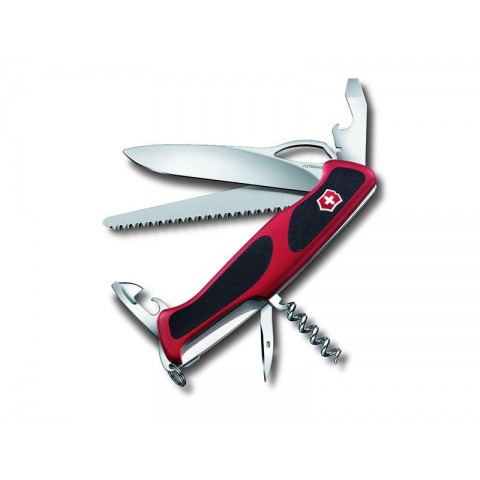 Victorinox - Couteau Suisse Rangergrip 79 Rouge Bi-Matière 13 Fonctions - 0.9563.MC