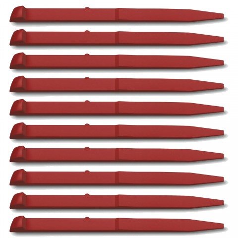 Victorinox - Grand Cure-Dents - Lot de 10 - Rouge - A.3641.1.10