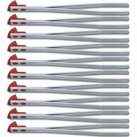 Victorinox - Grandes Pincettes - Lot de 10 - Rouge - A.3642.1.10