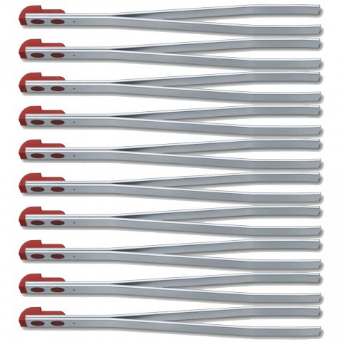 Victorinox - Petites Pincettes - Lot de 10 - Rouge - A.6142.1.10