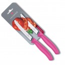 Victorinox -2 Couteaux À Tomates Et De Table Swiss Classic -Rose-6.7836.L115B