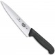 Victorinox - Couteau Decouper 19Cm Noir A Dents - 5.2033.19