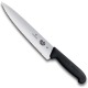 Victorinox - Couteau Decouper 25Cm Noir A Dents - 5.2033.25