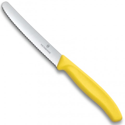 Victorinox - Couteau À Tomates Et De Table Swiss Classic - Jaune - 6.7836.L118