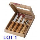 COFFRET 4 COUTEAUX ESSENTIELS CUISINIER OPINEL N112 A 115 LAME INOX LOT AU CHOIX