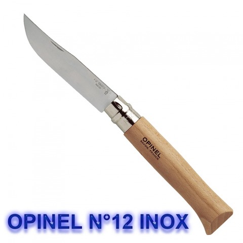 Opinel - Couteau Tradition N12 Hêtre Lame Inox - 952.12