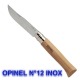 OPINEL N°12 LAME INOX MANCHE HETRE