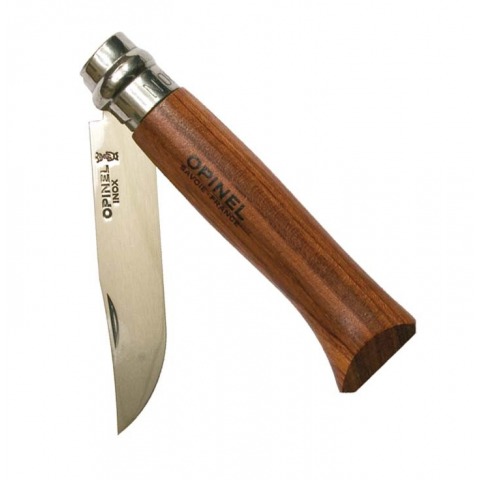 Opinel - Couteau Luxe N8 Bois Exotique Lame Inox Poli Glace - 973.08