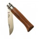 Opinel - Couteau Luxe N8 Bois Exotique Lame Inox Poli Glace - 973.08