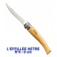 COUTEAU OPINEL LUXE N° 8,10,12 ou 15 L'EFFILEE MANCHE HETRE CUISINE