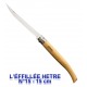 COUTEAU OPINEL LUXE N° 8,10,12 ou 15 L'EFFILEE MANCHE HETRE CUISINE