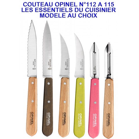 Opinel - Couteau Essentiels Du Cuisinier Lame Inox - 958/958.P