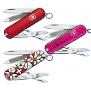 VICTORINOX CLASSIC 7 OUTILS MODELE AU CHOIX ROUGE ROSE EDELWEISS