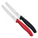 COUTEAU TABLE/TOMATE VICTORINOX LAME CRANTEE 11CM BOUT ROND