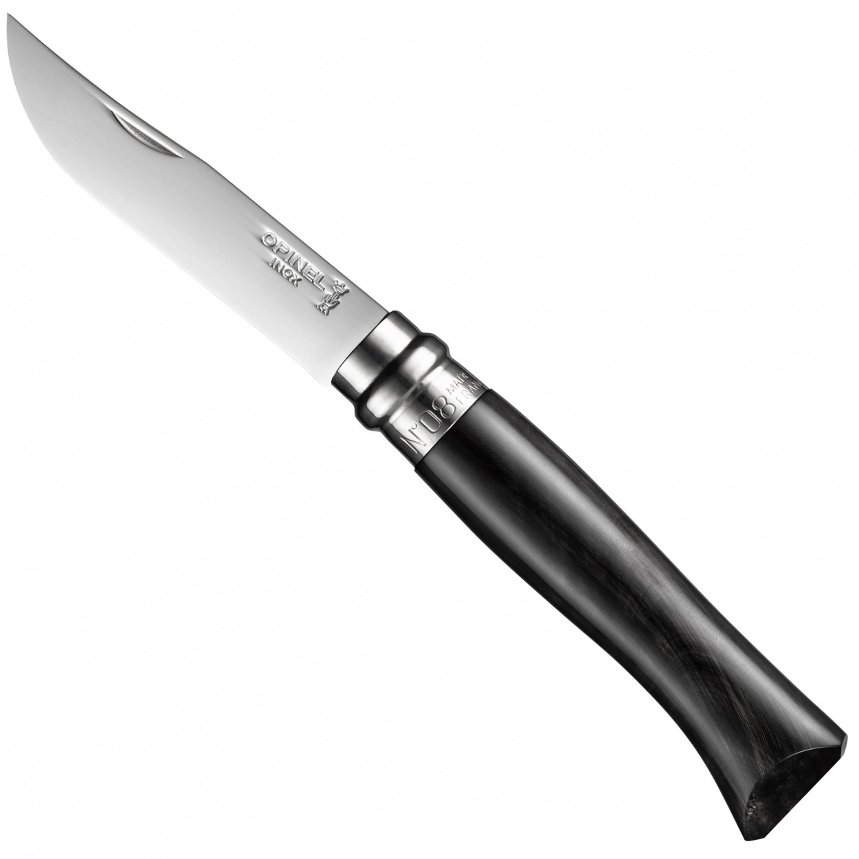 COUTEAU OPINEL LUXE N°8 MANCHE EN CORNE AVEC COFFRET CHENE - PrixCanon