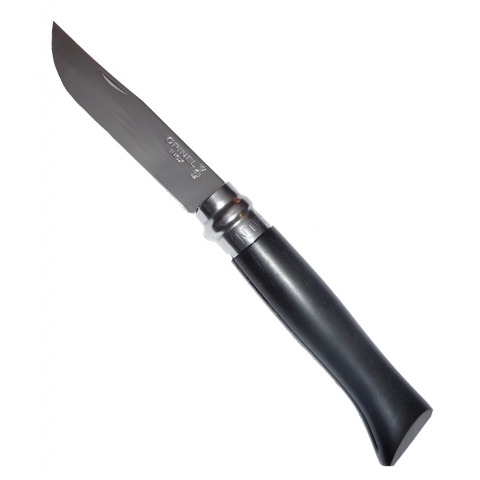 Opinel - Couteau Luxe N8 Ebène Lame Inox Poli Glace - 1352